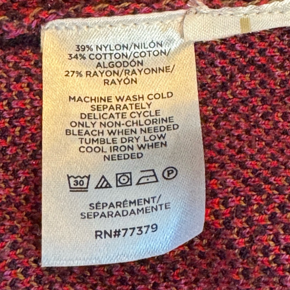 Ann Taylor Vibrant Plaid Button-Up Cardigan - Picture 5 of 6